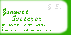 zsanett sveiczer business card